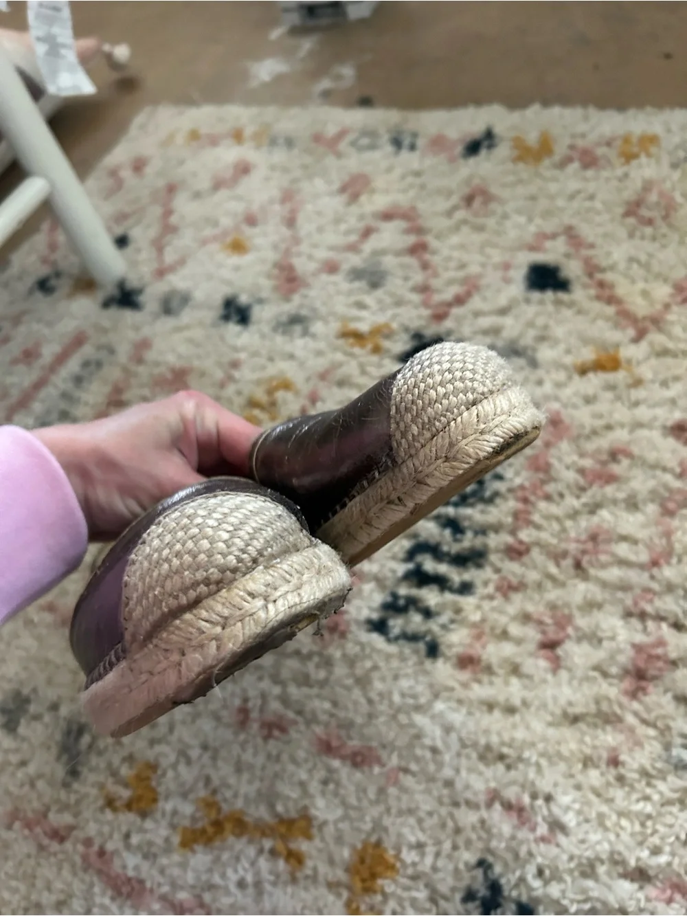 Stuart Weitzman metallic espadrille 9.5